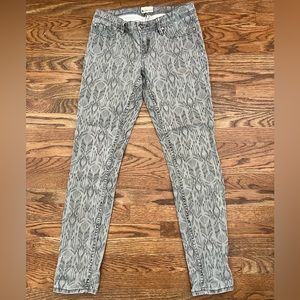 Roxy Sunburners 27 grey batik tribal jeans